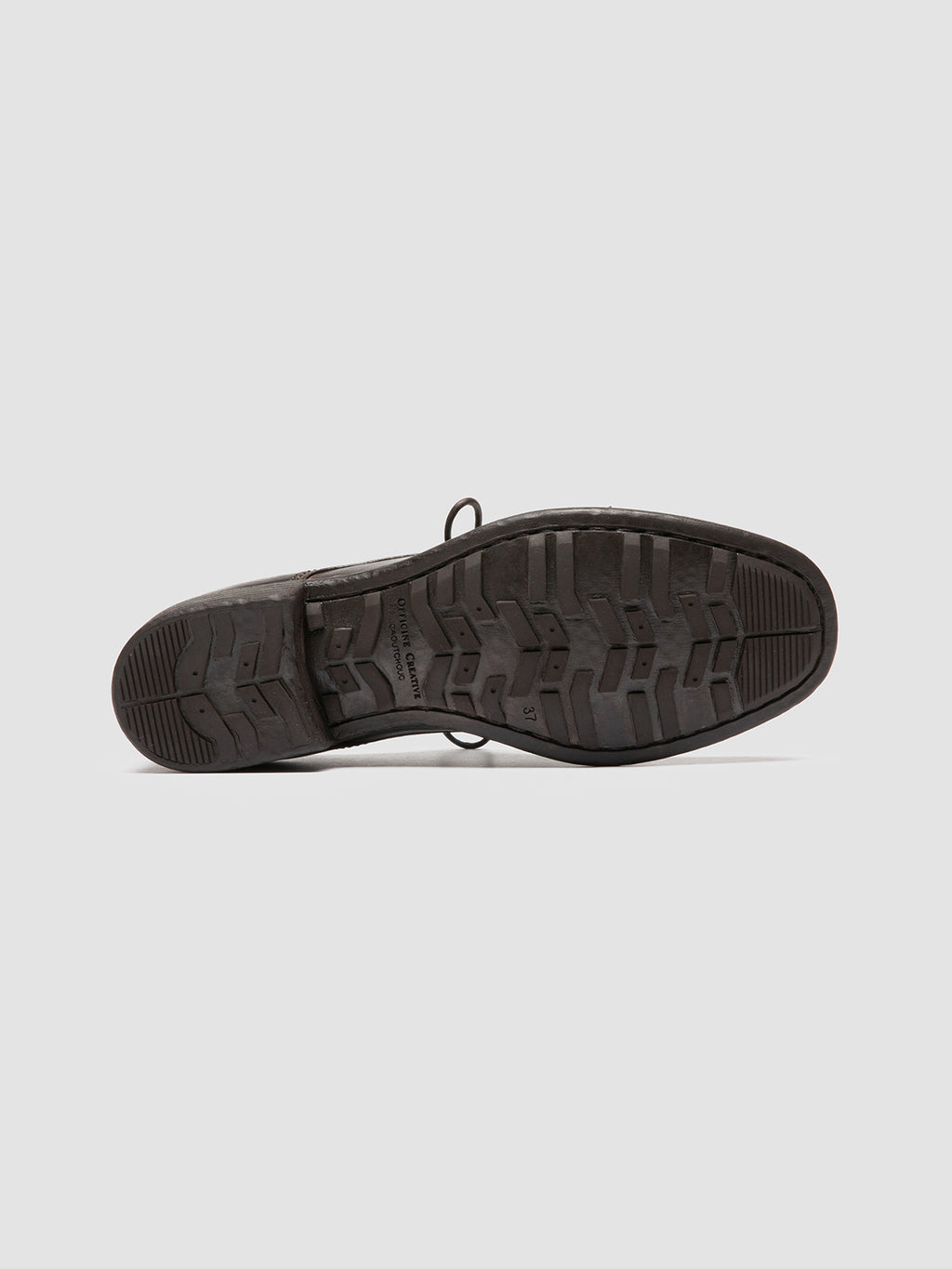 CALIXTE 068 - Brown Leather Derby Shoes - image 5,side view