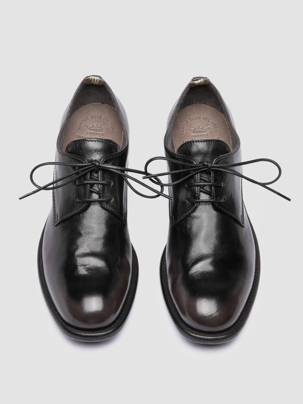 CALIXTE 068 - Burgundy Leather Derby Shoes - image 2,side view