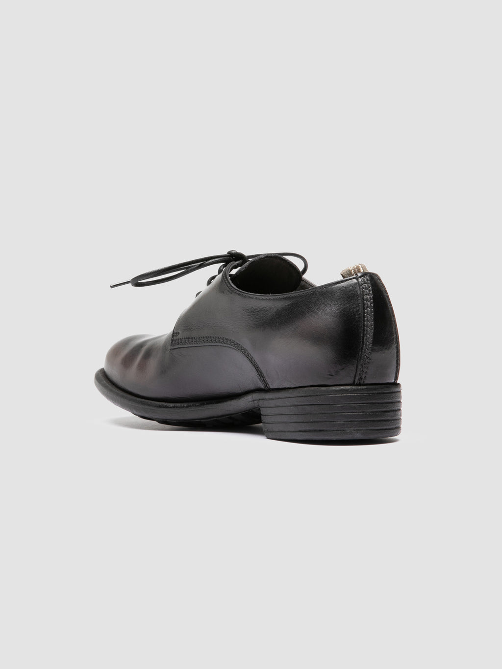 CALIXTE 068 - Burgundy Leather Derby Shoes - image 4,side view