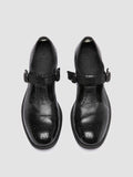 CALIXTE 071 - schwarze Lederschuhe mit T-Steg - thumb image 2,side view