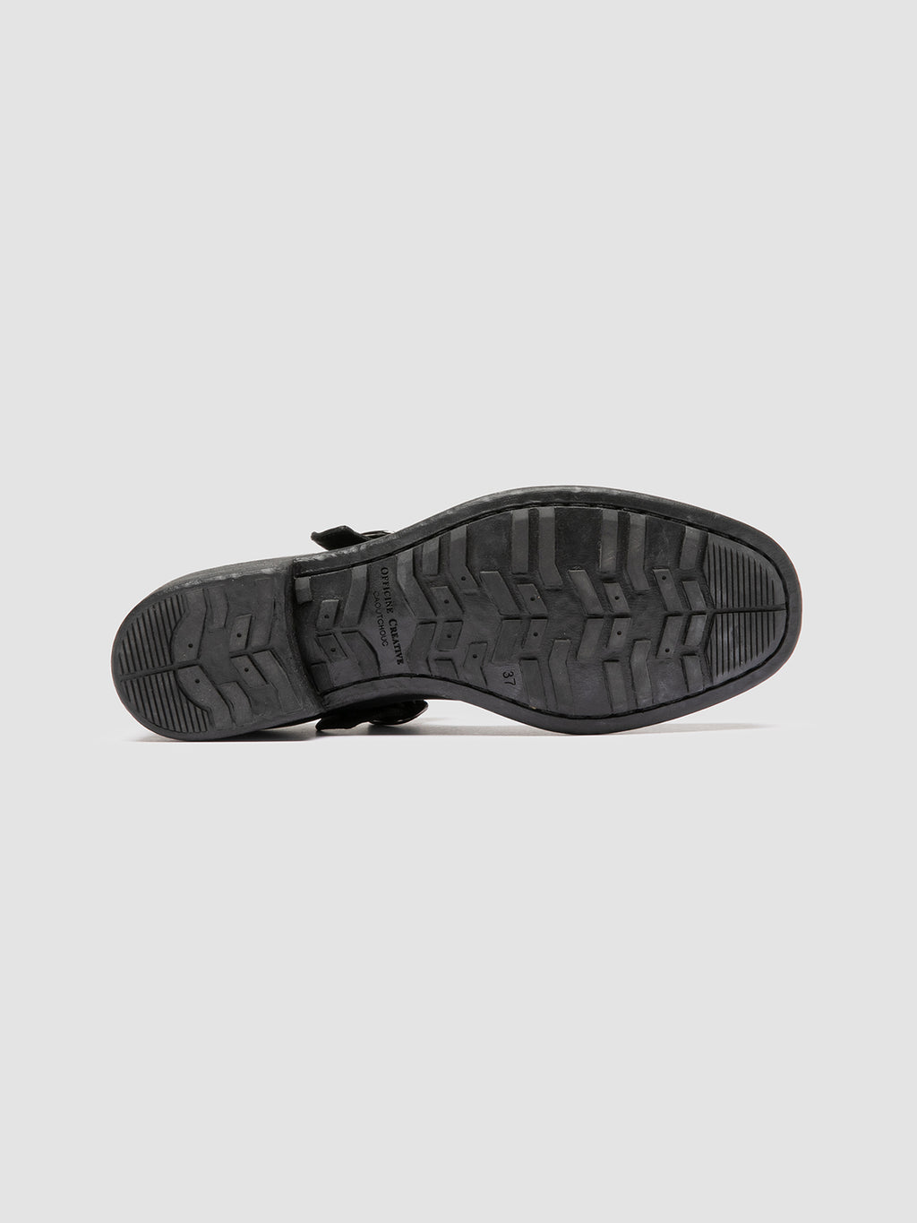 CALIXTE 071 - schwarze Lederschuhe mit T-Steg - image 5,side view