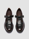 CALIXTE 071 - Burgundy Leather T-Bar Shoes - thumb image 2,side view