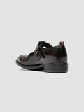 CALIXTE 071 - Burgundy Leather T-Bar Shoes - thumb image 4,side view