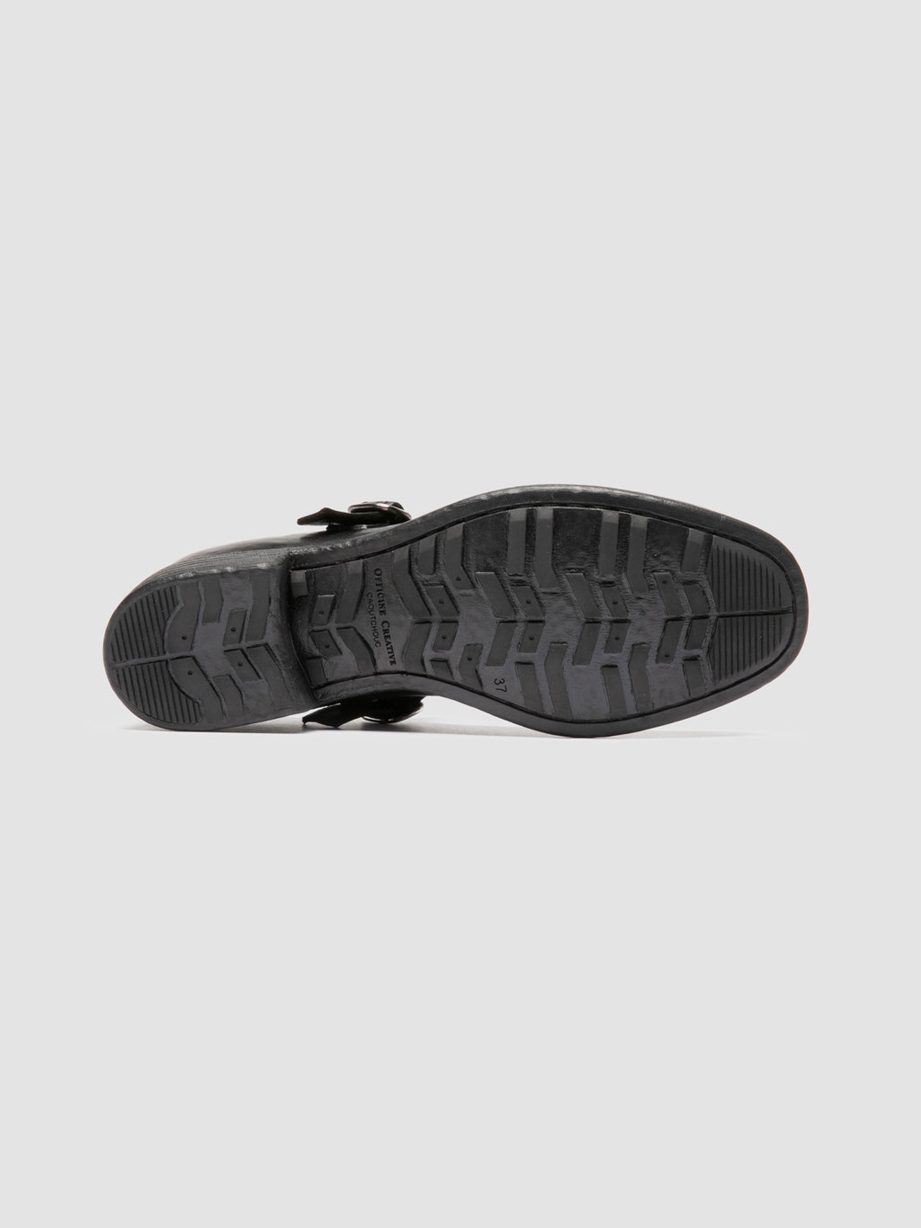 CALIXTE 071 - Burgundy Leather T-Bar Shoes - image 5,side view