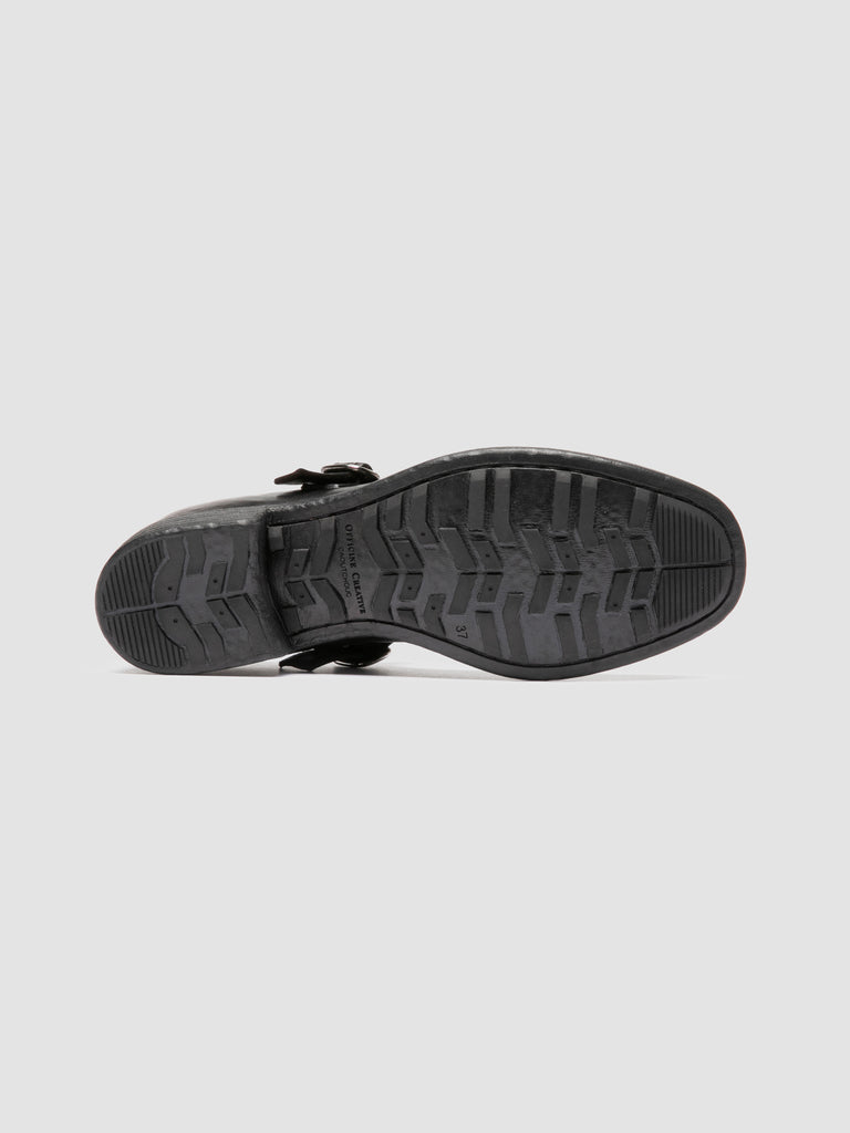 CALIXTE 071 - Burgundy Leather T-Bar Shoes Officine Creative - 5