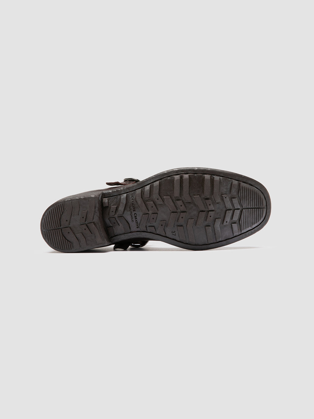 CALIXTE 071 - braune Lederschuhe mit T-Steg - image 5,side view