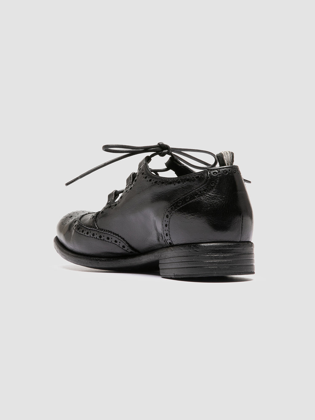 CALIXTE 079 - schwarze Oxfordschuhe aus Leder - image 4,side view