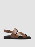 CHARRAT 006 - Brown Leather Sandals - thumb image 1,side view