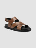 CHARRAT 006 - Brown Leather Sandals - thumb image 3,side view