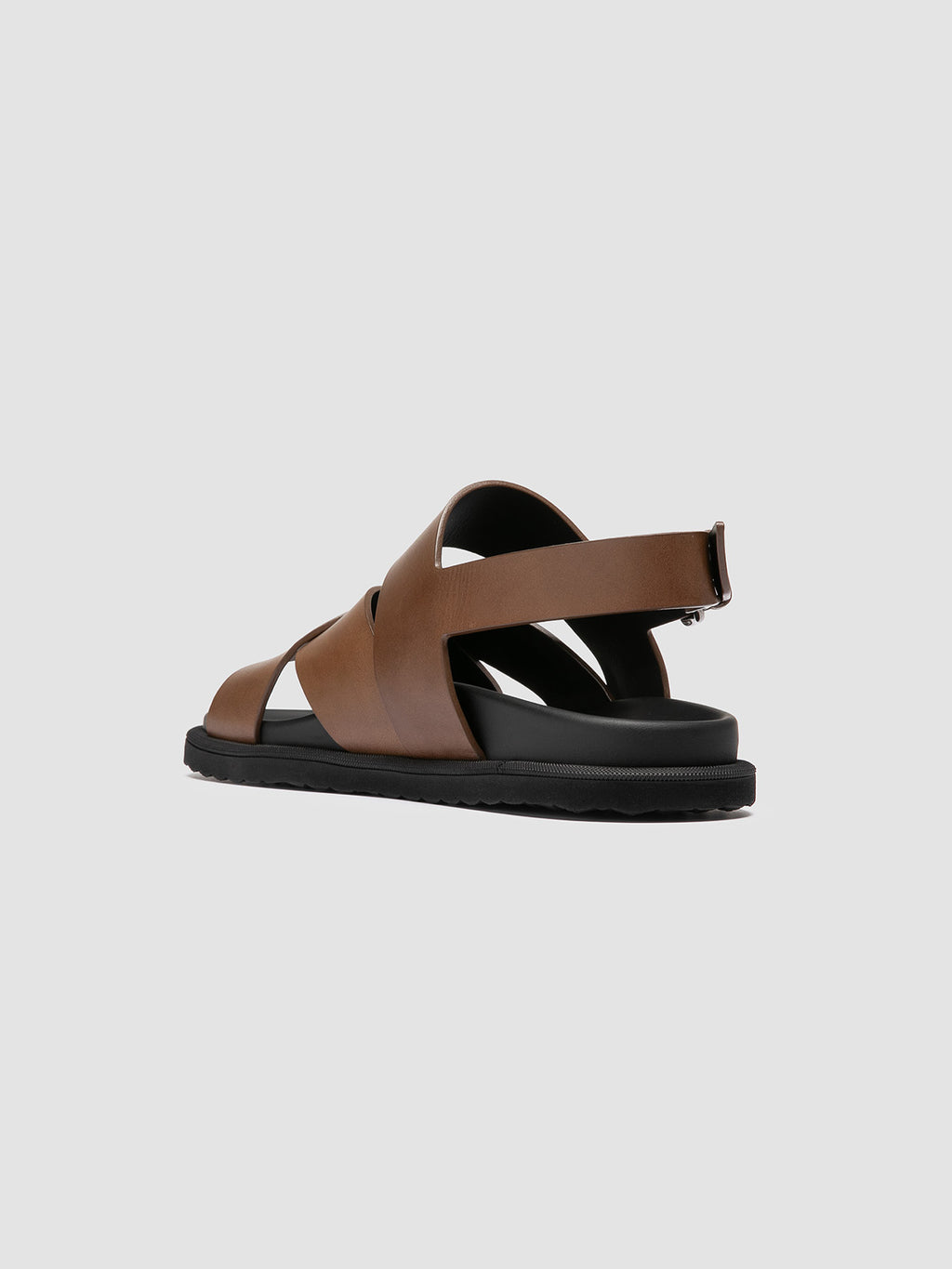 CHARRAT 006 - Brown Leather Sandals - image 4,side view
