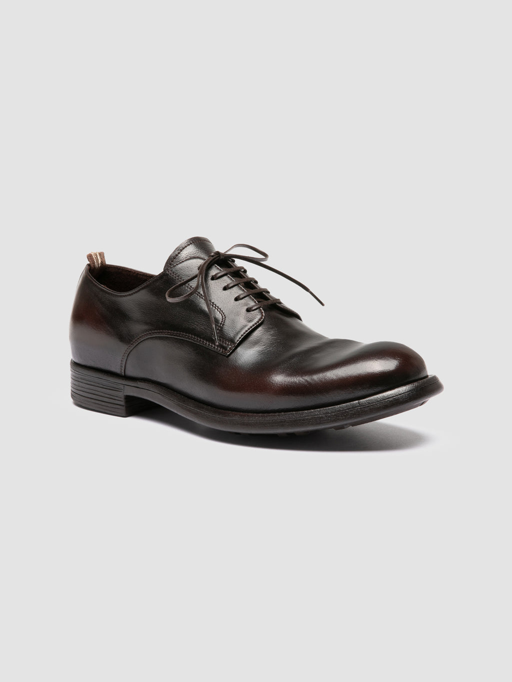 CHRONICLE 001 - Brown Leather Derby Shoes - image 3,side view