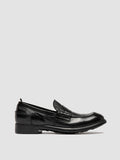 CHRONICLE 056 - Black Leather Penny Loafers - thumb image 1,side view