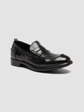 CHRONICLE 056 - Black Leather Penny Loafers - thumb image 3,side view