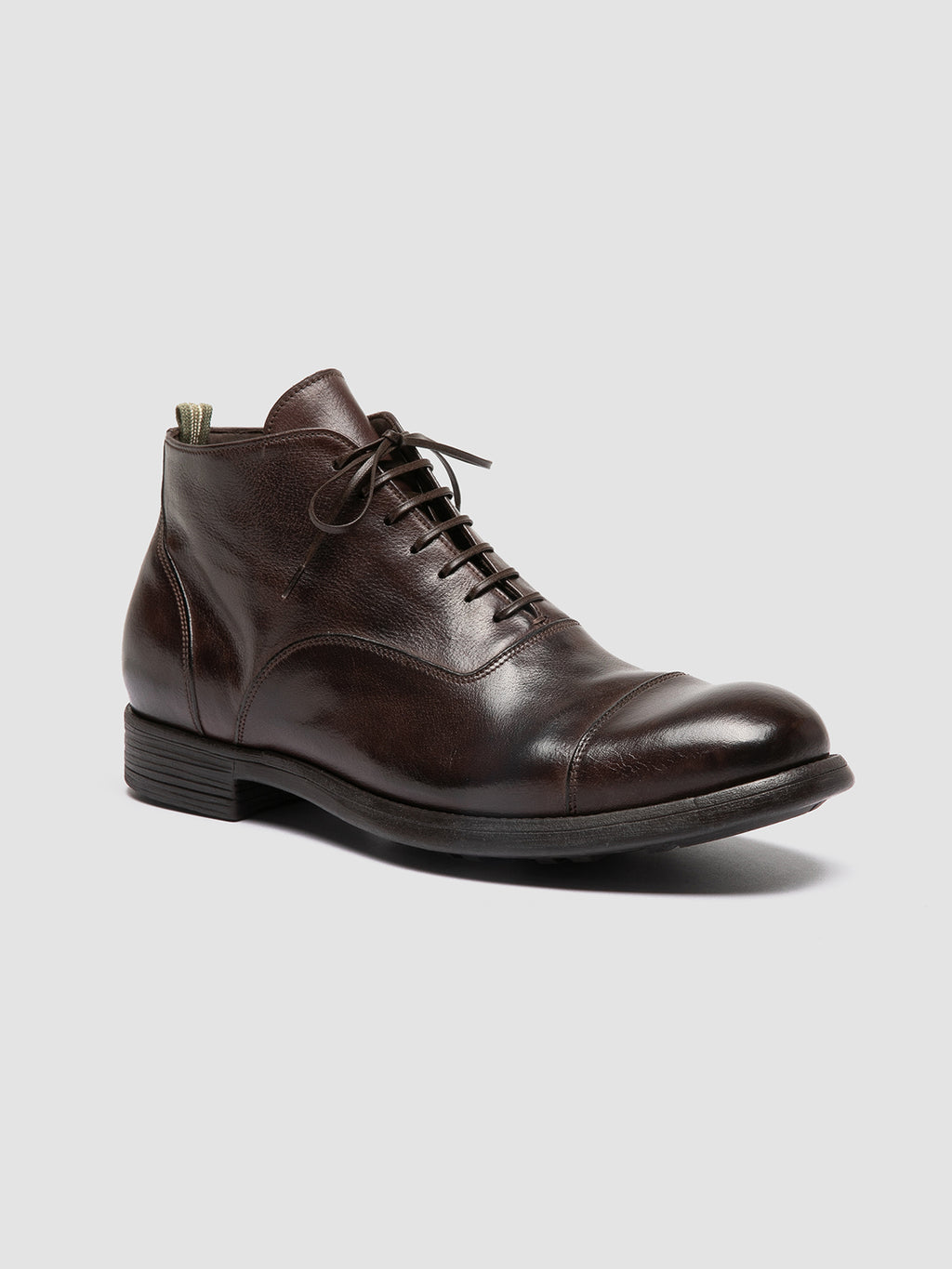 CHRONICLE 057 - Brown Leather Lace Up Boots - image 3,side view