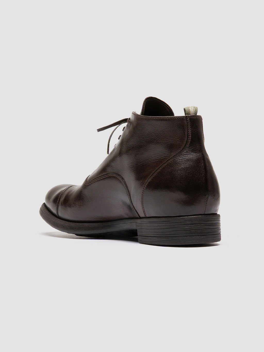 CHRONICLE 057 - Brown Leather Lace Up Boots - image 4,side view