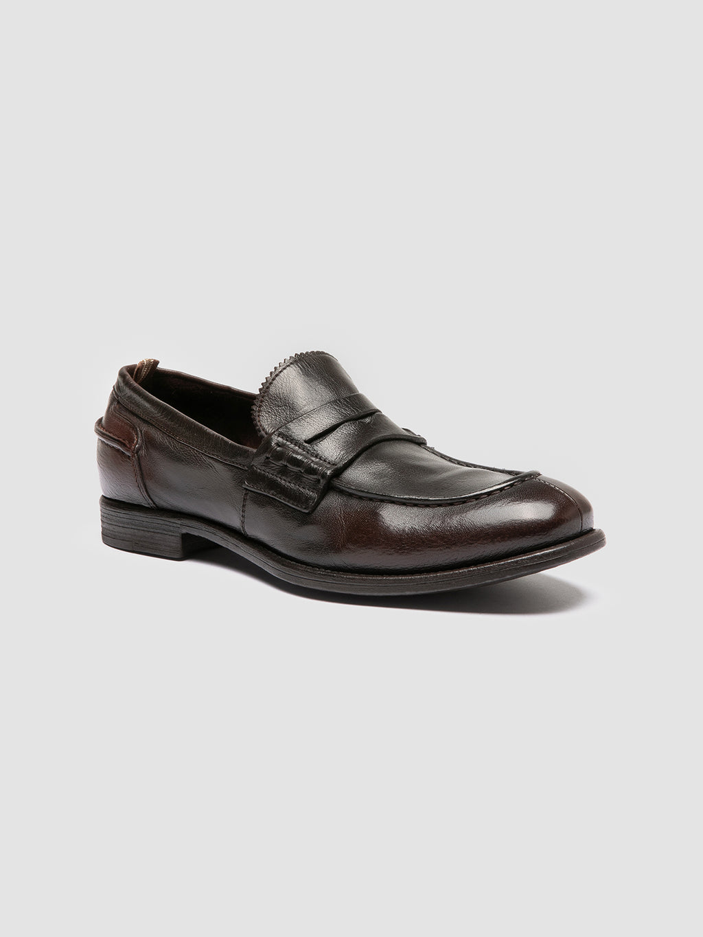 CHRONICLE 144 - braune Slipper aus Leder - image 3,side view