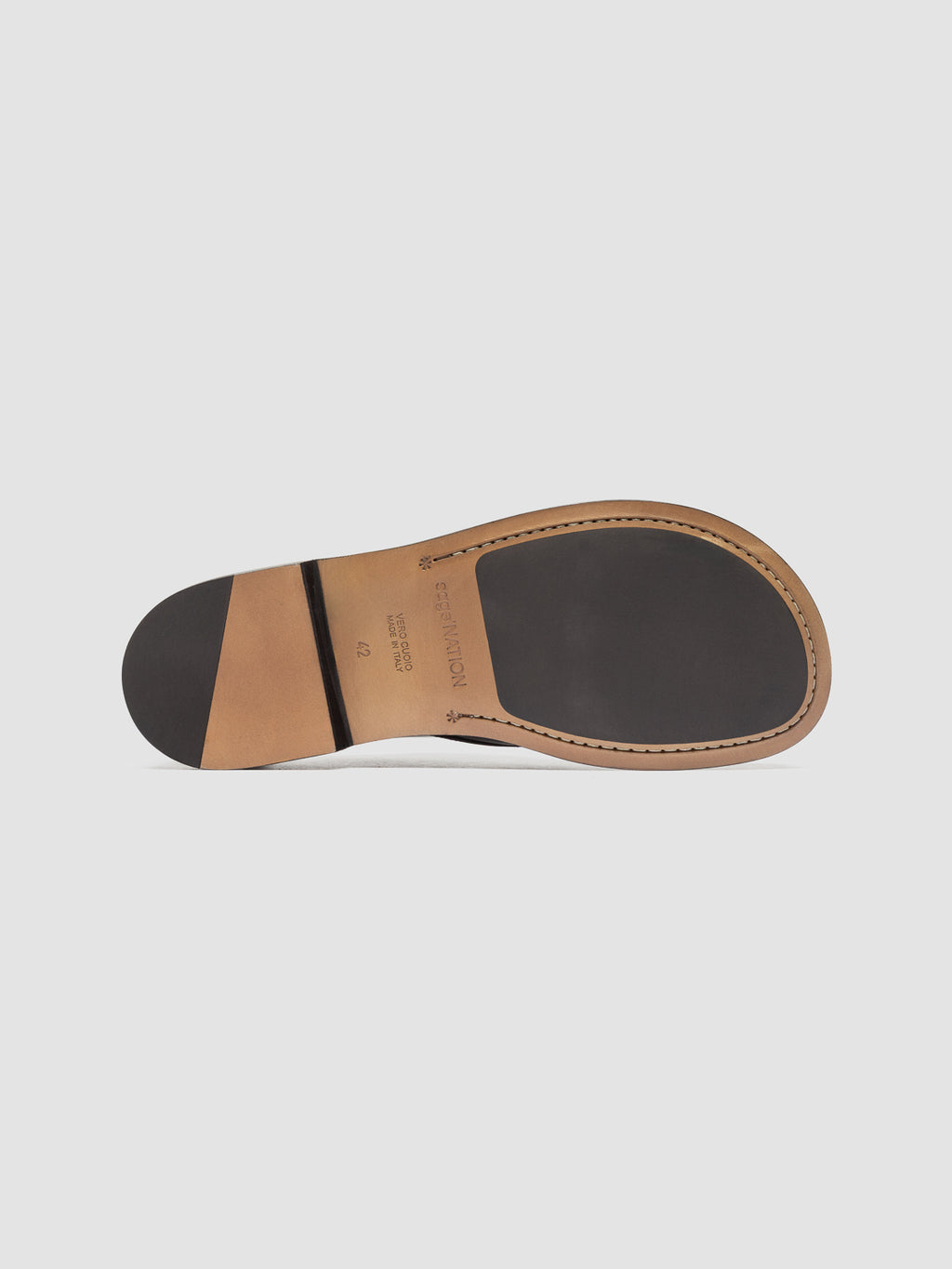 GEMSTONE 001 - Braune Derby-Schuhe aus Leder - image 5,side view