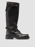 DAKOTA 003 - Grey Leather Pull-On Boots - thumb image 1,side view