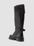 DAKOTA 003 - Grey Leather Pull-On Boots - thumb image 4,side view