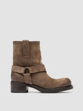 DANA 003 - Taupefarbene Wildlederstiefel zum Hineinschlüpfen - thumb image 1,side view