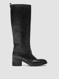 DENNER 116 - schwarze Lederstiefel mit Reißverschluss - thumb image 1,side view
