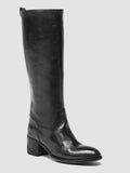 DENNER 116 - schwarze Lederstiefel mit Reißverschluss - thumb image 3,side view