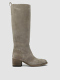 DENNER 116 - Grey Suede Zip Boots - thumb image 1,side view