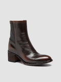 DENNER 127 - Braune Lederstiefel mit Reißverschluss - thumb image 3,side view