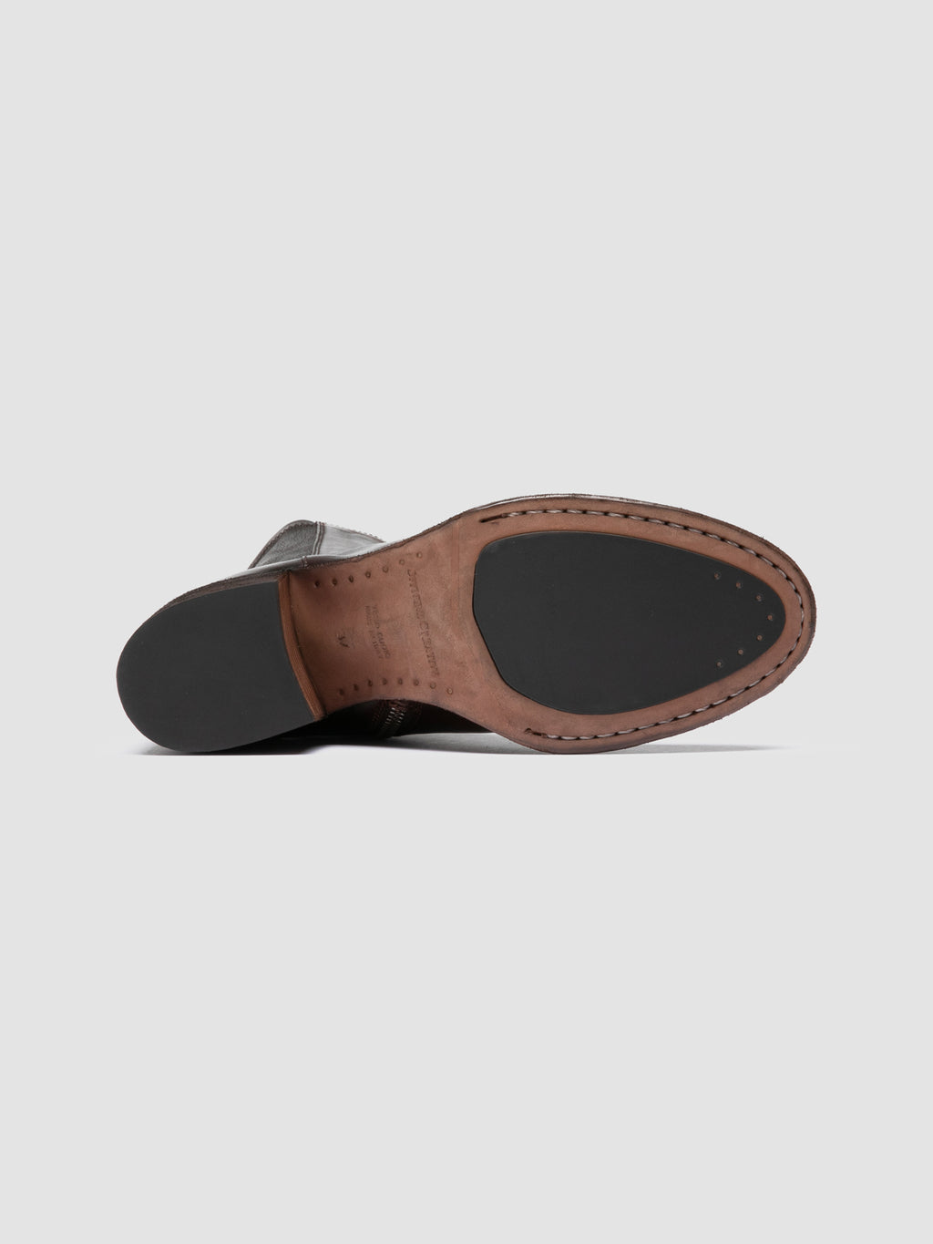 DENNER 127 - Braune Lederstiefel mit Reißverschluss - image 5,side view