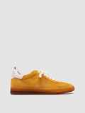 GINNASIO 101 - Yellow Leather and Suede Sneakers - thumb image 1,side view