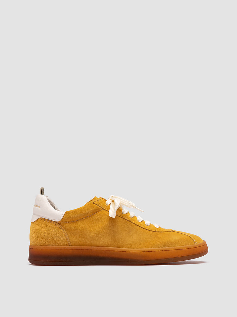 GINNASIO 101 - Yellow Leather and Suede Sneakers