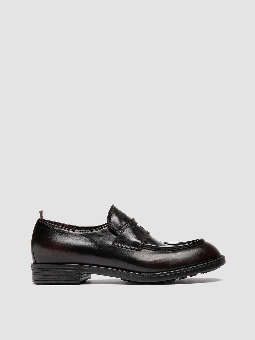 DIARY 001 - Schwarze Penny-Loafer aus Leder - image 1,side view