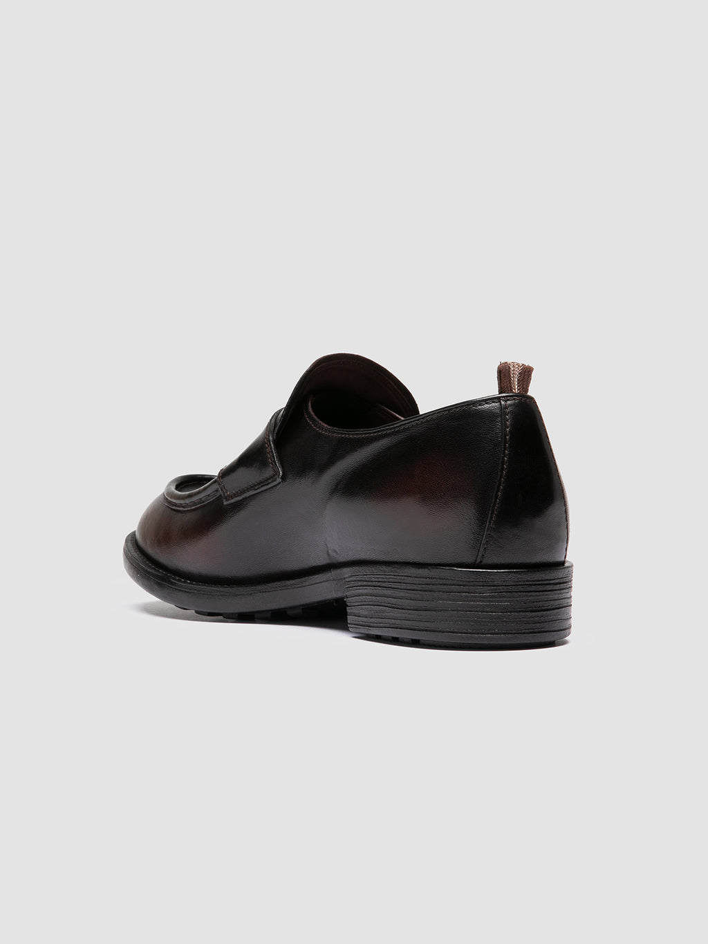 DIARY 001 - Schwarze Penny-Loafer aus Leder - image 4,side view