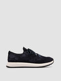 ENTIRE 001 - Navy Suede Sneakers - thumb image 1,side view