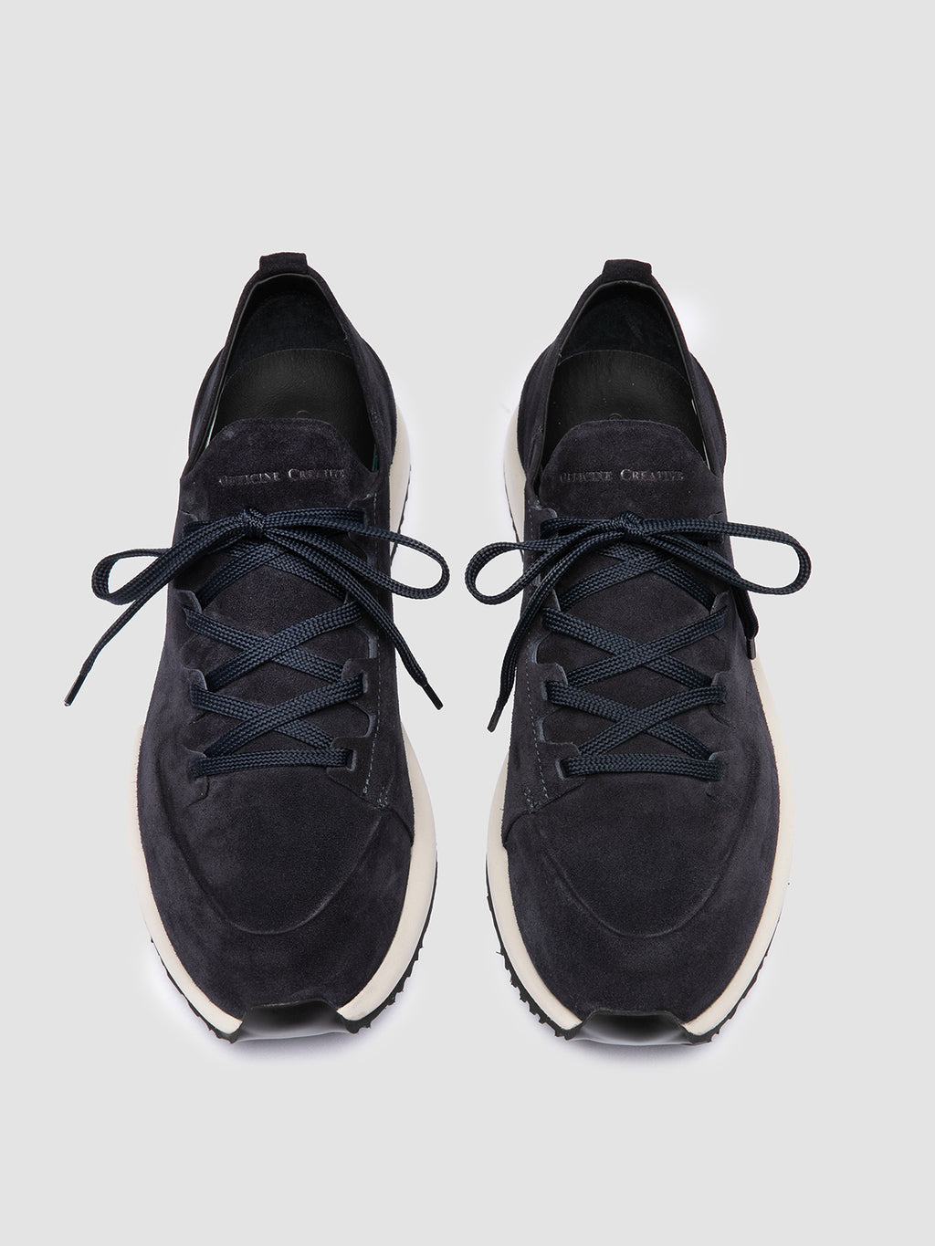 ENTIRE 001 - Navy Suede Sneakers - image 2,side view