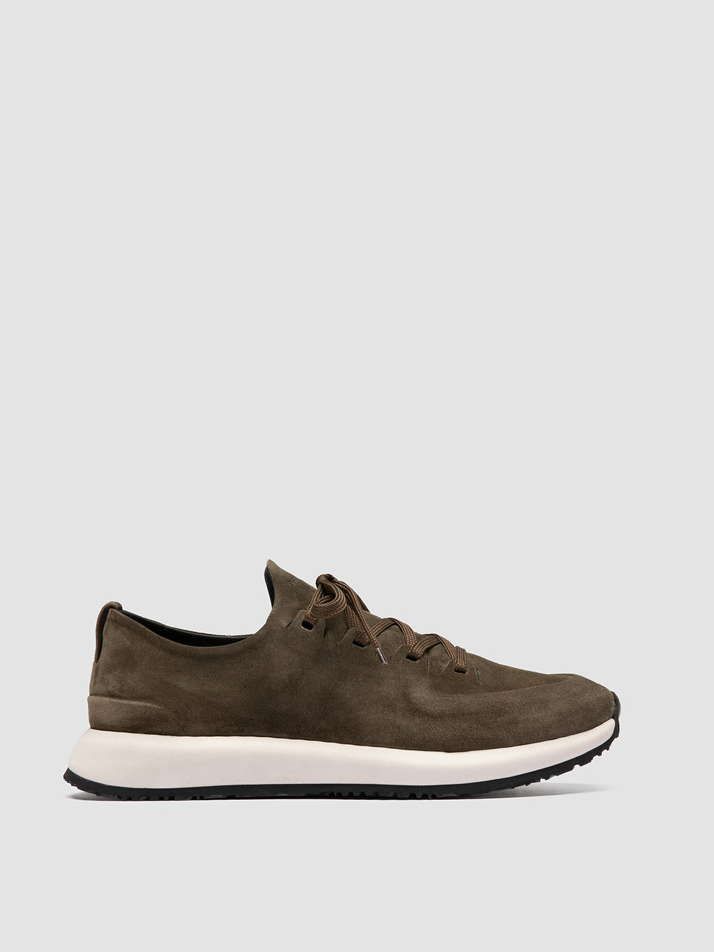 ENTIRE 001 - Green Suede Sneakers - image 1,side view