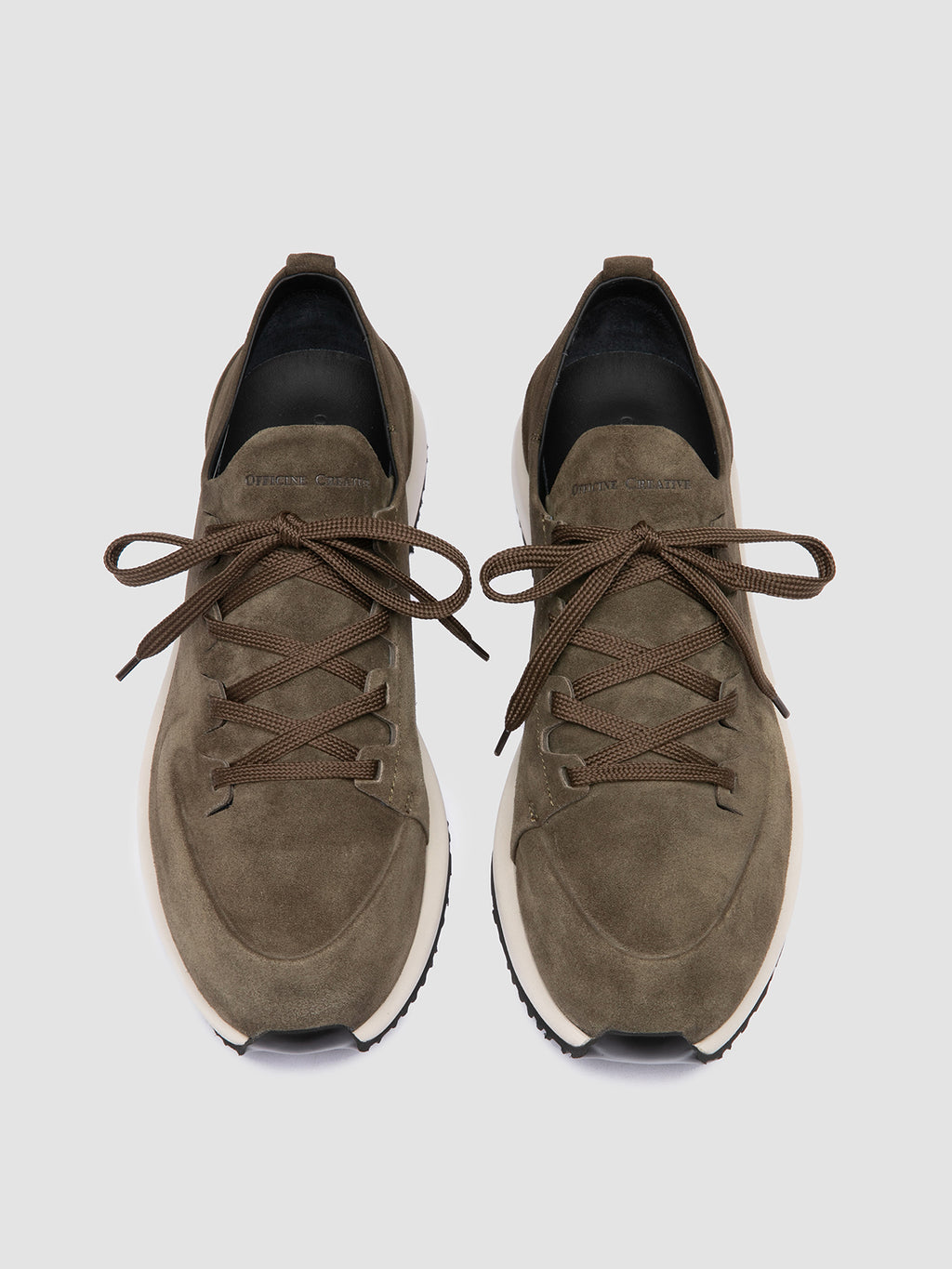 ENTIRE 001 - Green Suede Sneakers - image 2,side view