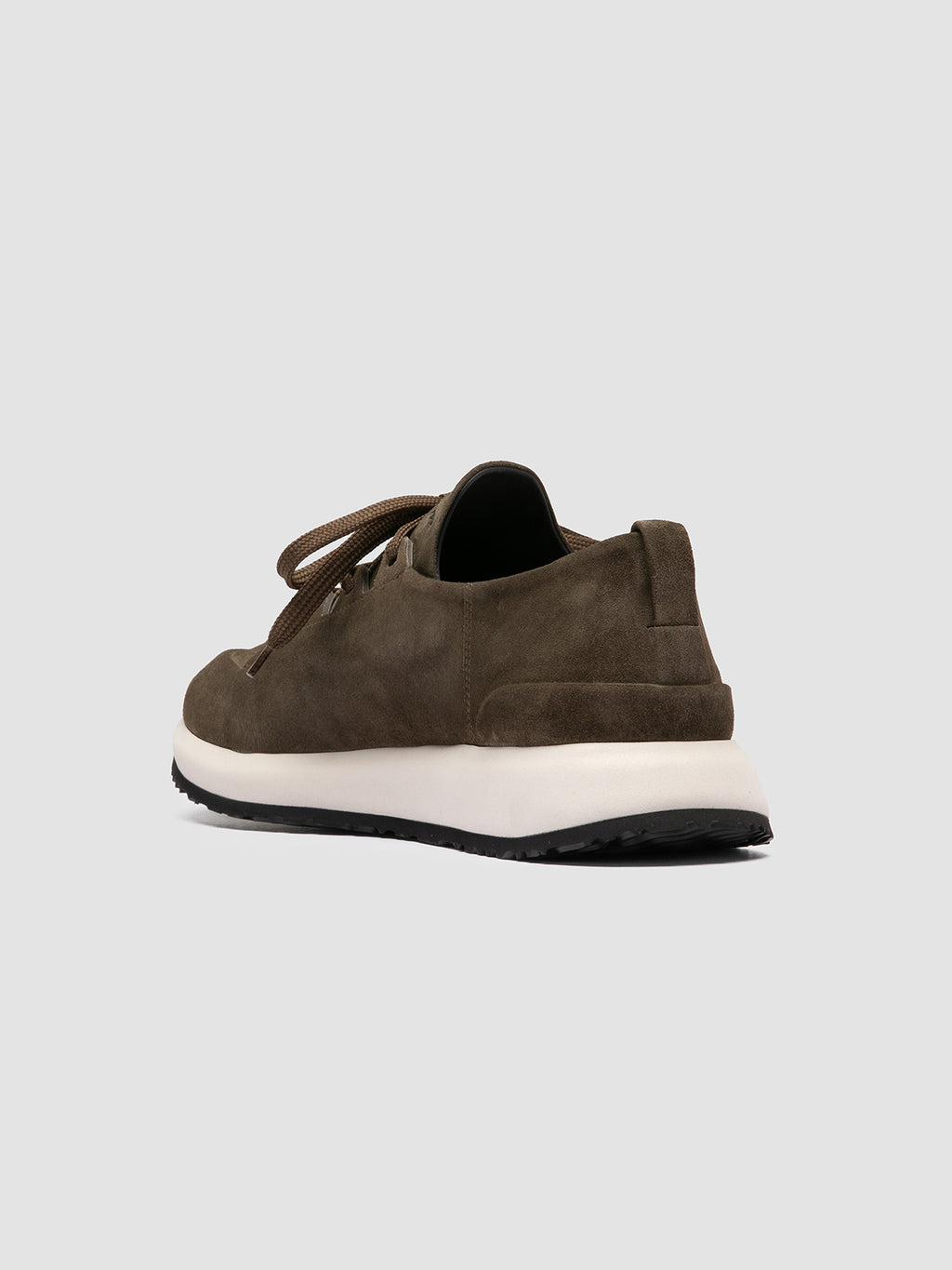 ENTIRE 001 - Green Suede Sneakers - image 4,side view