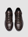 ERASER 001 - Braune Low-Top-Sneakers aus Leder - thumb image 2,side view