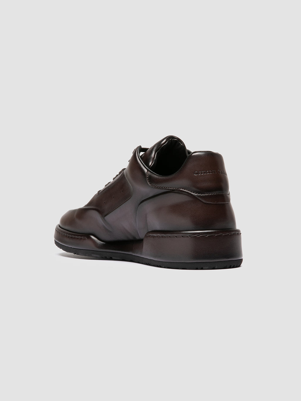 ERASER 001 - Braune Low-Top-Sneakers aus Leder - image 4,side view