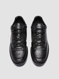 ERASER 001 - Graue Low-Top-Sneaker aus Leder - thumb image 2,side view