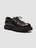 EVENTUAL 105 - Burgundy Leather Derby Shoes - thumb image 3,side view