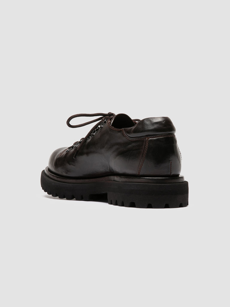 EVENTUAL 105 - Burgunderrote Derby-Schuhe aus Leder