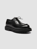 EVENTUAL DD 109 - Black Leather Derby Shoes - thumb image 3,side view