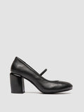 FELICIA 007 - Black Leather Mary Jane Shoes - thumb image 1,side view
