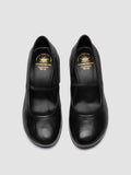FELICIA 007 - Black Leather Mary Jane Shoes - thumb image 2,side view