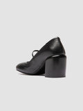 FELICIA 007 - Black Leather Mary Jane Shoes - thumb image 4,side view