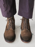 HOPKINS FLEXI 203 - Taupe Suede Lace-up Boots - thumb image 6,side view