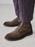 HOPKINS FLEXI 203 - Taupe Suede Lace-up Boots - thumb image 7,side view