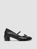 FLORE 009 - Black Leather Mary Jane Shoes - thumb image 1,side view